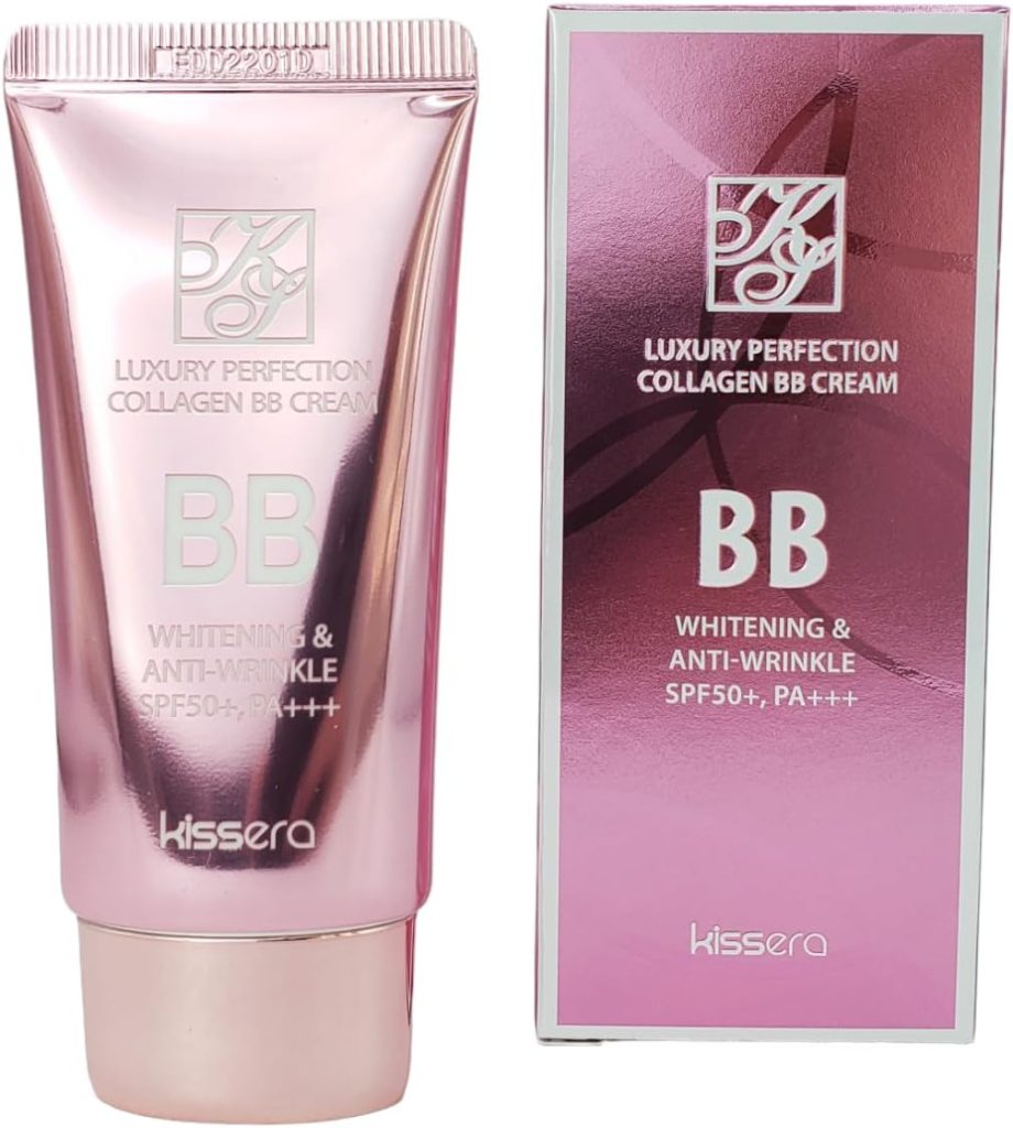 KISSERA Korean product LUXURY PERFECTION COLLAGEN BB CREAM - whitening and anti wrinkle cream (SPF50+ PA+++) 50ml