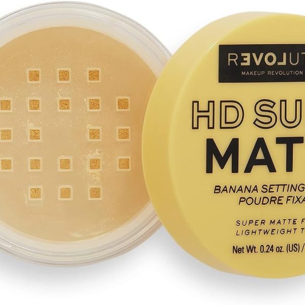 Revolution Relove HD Super Matte Setting Powder 7 g, Banana, Yellow, Pack Of 1