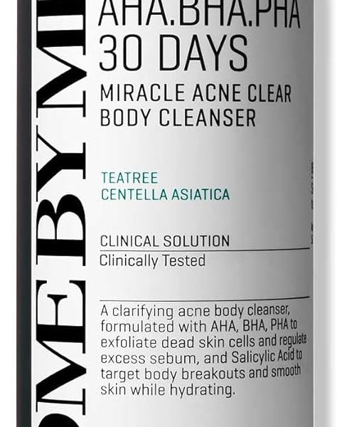 Some By Mi Aha Bha Pha 30 Days Miracle Acne Clear Body Cleanser | Daily Body Wash For Acne Prone Skin | Mild Exfoliating Effect, Deep Cleanses Sebum & Dead Cells | 13.5Oz, 400Ml