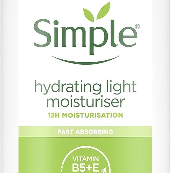 Simple Kind to Skin Hydrating Light Moisturiser UK’s #1 facial skin care brand* for 12-hour moisturisation 125 ml