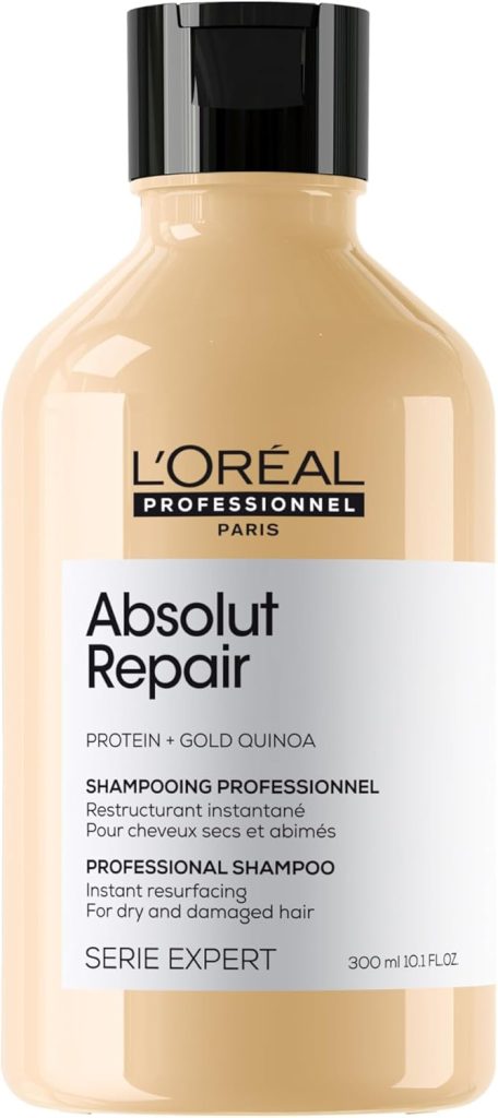 L’Oréal Professionnel | Absolut Repair Shampoo | For dry & damaged hair | Repairs & Hydrates Dry, Damaged Hair |With Gold Quinoa & Protein | SERIE EXPERT | 300 ml