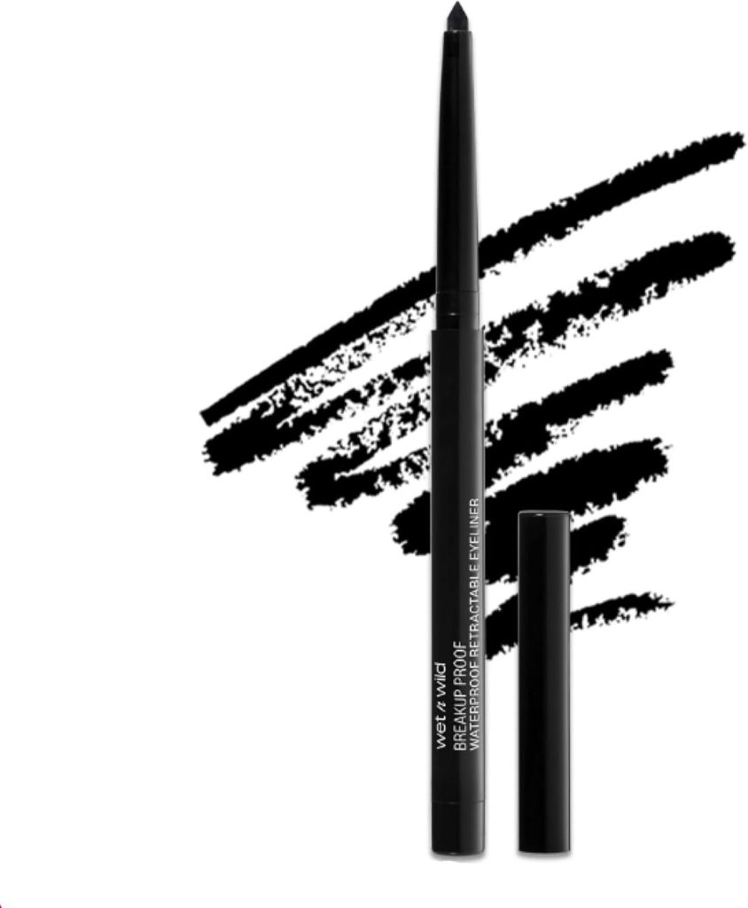 wet n wild Mega Last Breakup Proof Eyeliner, Quick Drying, Waterproof, 16-Hour Wear - Cruelty-Free & Vegan - Black