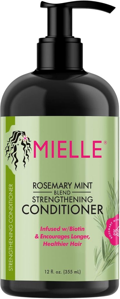 Mielle Organics Rosemary Mint Strengthening Conditioner with Biotin, 12 Ounce