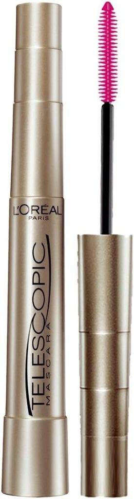 L’Oréal Paris Makeup Telescopic Original Lengthening Mascara, Blackest Black, 0.27 Fl Oz (1 Count)