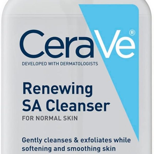 CeraVe SA Cleanser Salicylic Acid Face Wash with Hyaluronic Acid, Niacinamide & Ceramides BHA Exfoliant for Face 8 Ounce, multi, 8 Fl Oz (Pack of 1)