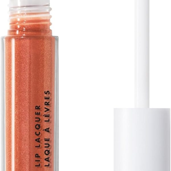 e.l.f. Lip Lacquer, Nourishing, Non-Sticky Ultra-Shine Lip Gloss With Sheer Color, Infused With Vitamins A & E, Vegan & Cruelty-Free, Mauve Glitz