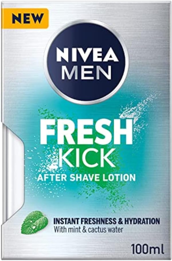 NIVEA MEN After Shave Lotion, Fresh & Cool Mint Extract, 100ml