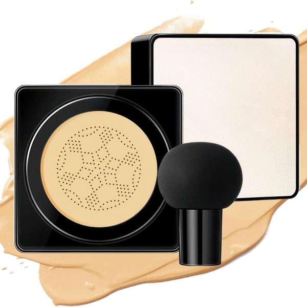 Air Cushion CC Cream, Long-Lasting Brightening BB Cream Foundation for Face Makeup, Moisturizing Full Coverage Self Adjusting Concealer Lasting Makeup Foundation Even Skin Tone Makeup Base Primer