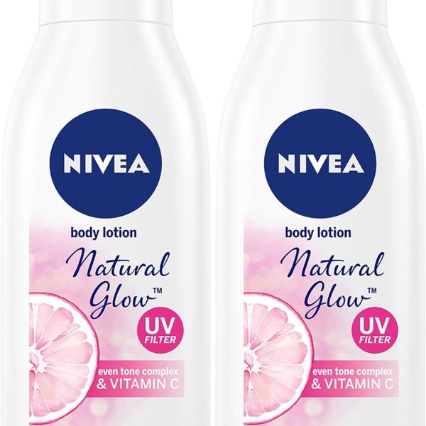 NIVEA Body Lotion Even Tone, Natural Fairness Complex & Vitamin C, All Skin Types, 2x400ml