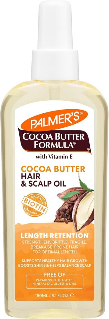 Palmer's Cocoa Butter & Biotin Length Retention Hair and Scalp Oil, 5.1 Ounce