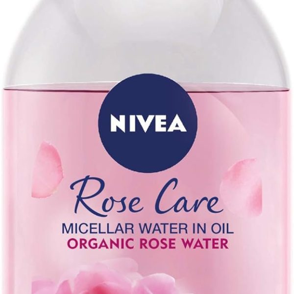 NIVEA Face Micellar Water, Makeup Remover, Rose Care with Organic Rose, All Skin Types, 400ml