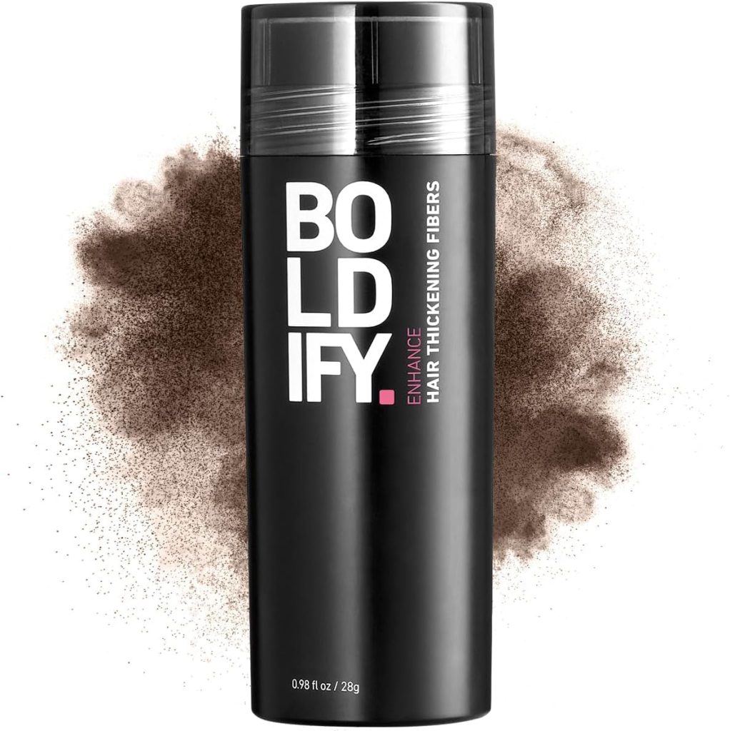 BOLDIFY Hair Fibers for Thinning Hair - 100% Undetectable Natural Formula (Medium Brown)