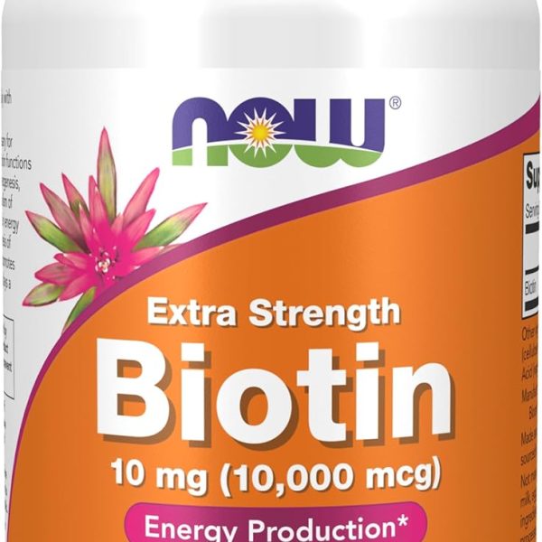 Now Foods Biotin 10,000Mcg Extra Strength Vcaps 120'S New