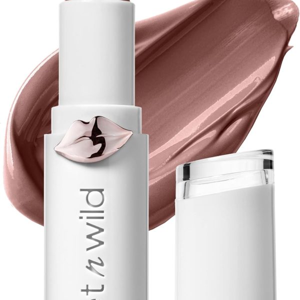 Wet n Wild Lipstick By Mega Last High-Shine Lipstick Lip Color Makeup, Pink Mad for Mauve