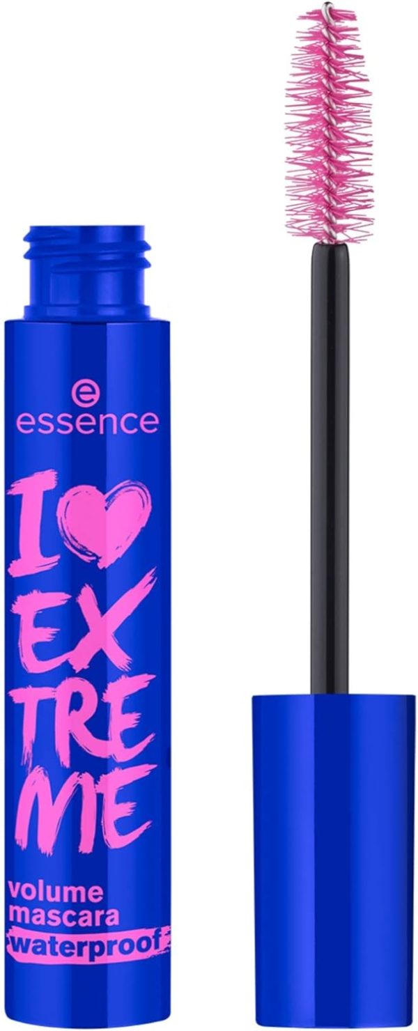 Essence I Love Extreme Volume Waterproof Mascara, Black, 12Ml