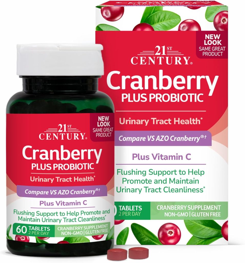 21st Century Cranberry + Probiotics 60 Tablets