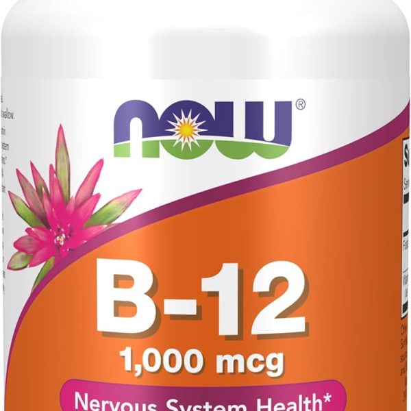 NOW Foods Vitamin B-12 1000 Mcg Lozenges - 100 Capsules