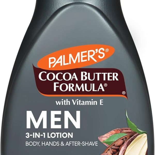 Palmer's Cocoa Butter Formula Men's 3 in 1 Lotion-For Body, Hands & After Shave-48 Hrs Moisture-Fast Absorbing-Fights Rough, Dry Skin-No,Dermatologist Approved, Paraben,Sulphate,Dyes,Mineral Oil-250ML