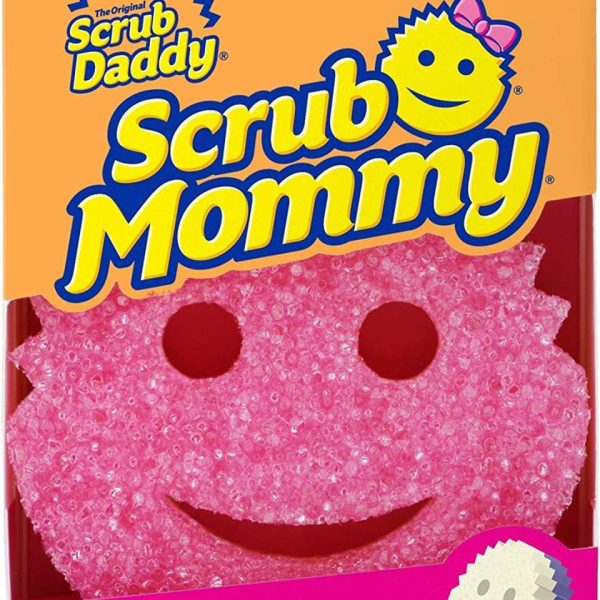 Scrub Daddy Scrub Mommy - Scratch-Free Multipurpose Dish Sponge - BPA Free & Made with Polymer Foam - Stain, Mold & Odor Resistant Kitchen Sponge (1 Count)