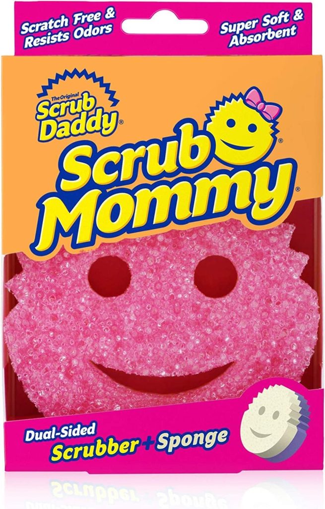 Scrub Daddy Scrub Mommy - Scratch-Free Multipurpose Dish Sponge - BPA Free & Made with Polymer Foam - Stain, Mold & Odor Resistant Kitchen Sponge (1 Count)