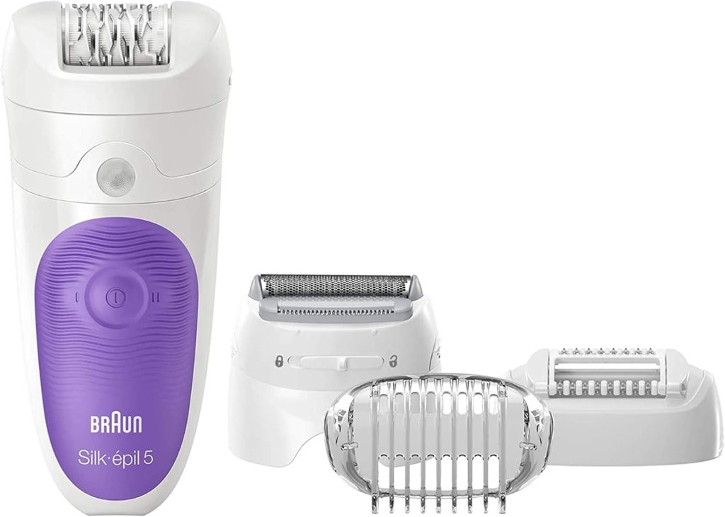 Braun Silk-Epil 5 5-541 Wet & Dry Epilator With 4 Extras