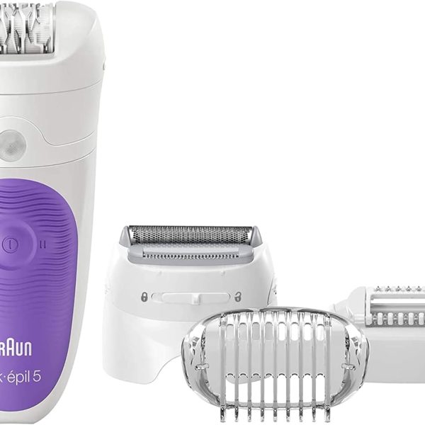 Braun Silk-Epil 5 5-541 Wet & Dry Epilator With 4 Extras