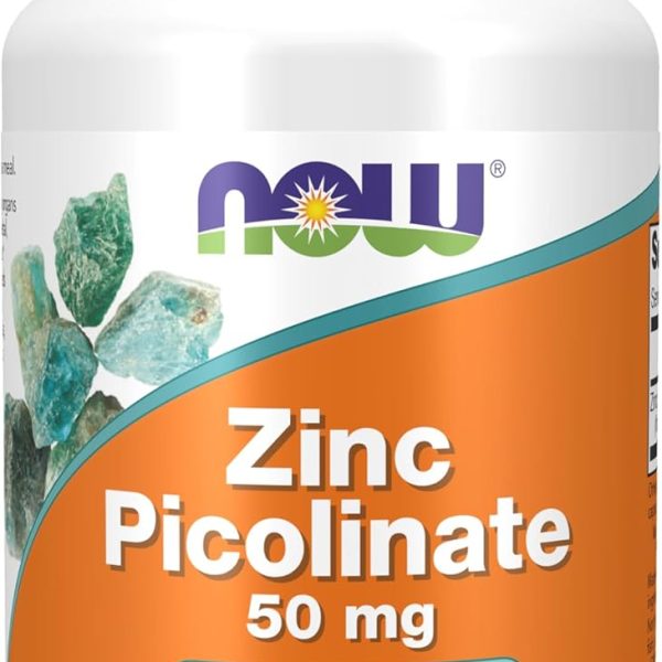 Now Foods Zinc Picolinate, 50 mg 60 Veg Capsules