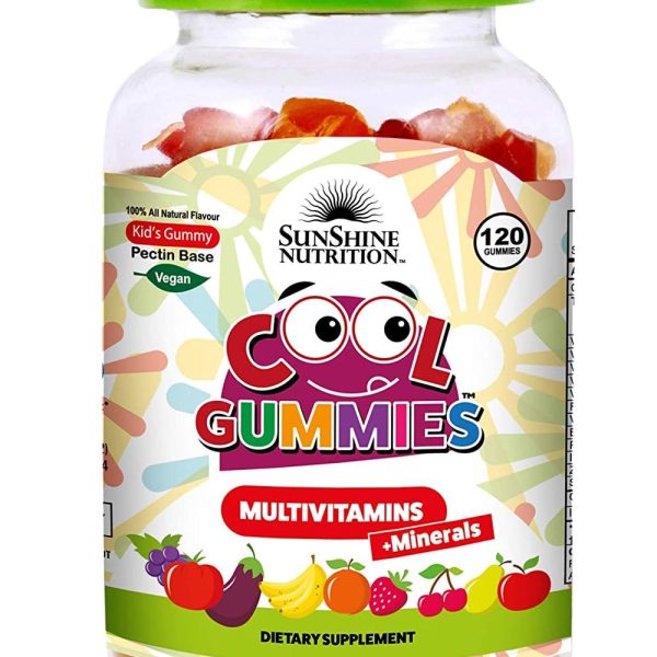 Sunshine Nutrition Multivitamins + Minerals Cool 120 Gummies For Kids | Vegan | 100% Natural Flavor