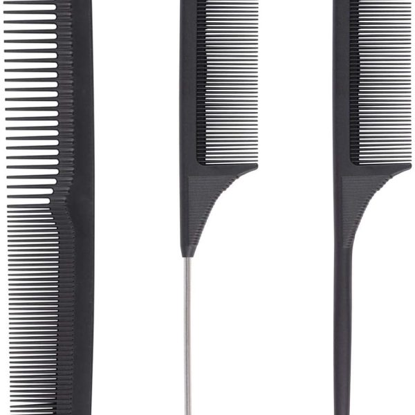 BTYMS Rat Tail and Dressing Set Parting Combs - 3 Pieces