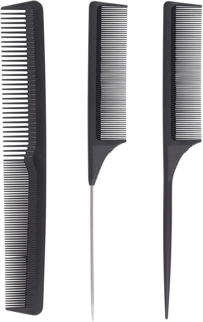 BTYMS Rat Tail and Dressing Set Parting Combs - 3 Pieces