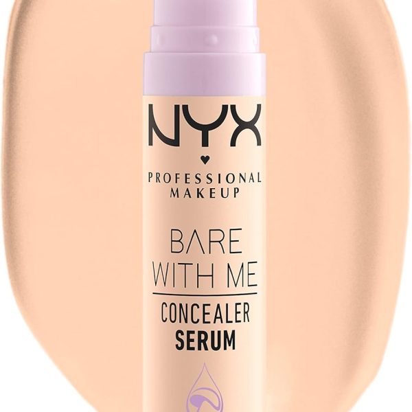 Nyx Professional Makeup Bare With Me Concealer Serum, Natural, Medium Coverage, Fair, 9.6Ml