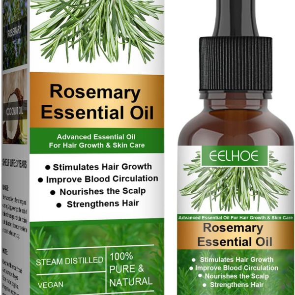 YANMAO 30ml Rosemary Hair Growth Essential Oil Prevent Hair Loss Nourish Scalp Strengthen Hair