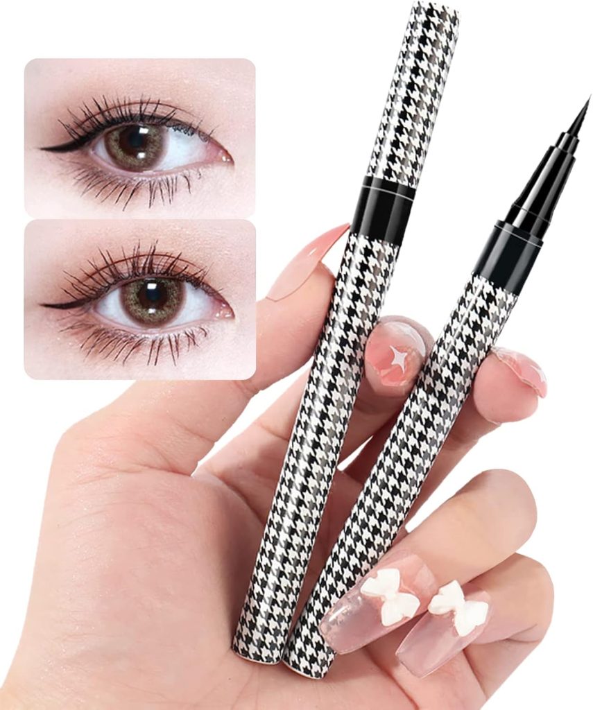 NOVOLAN Liquid Eyeliner Eye Liner Long Lasting Eye Pencil Matte Liquid, Ultra-fine liquid eyeliner, Waterproof and Sweat-proof, No Smudge, Not Easy to Fade, Long-lasting and Quick-drying (black)