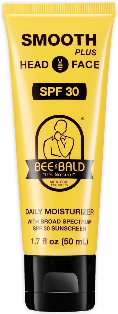 Bee Bald Smooth Plus Daily Moisturizer with SPF 30 Broad Spectrum Sunscreen