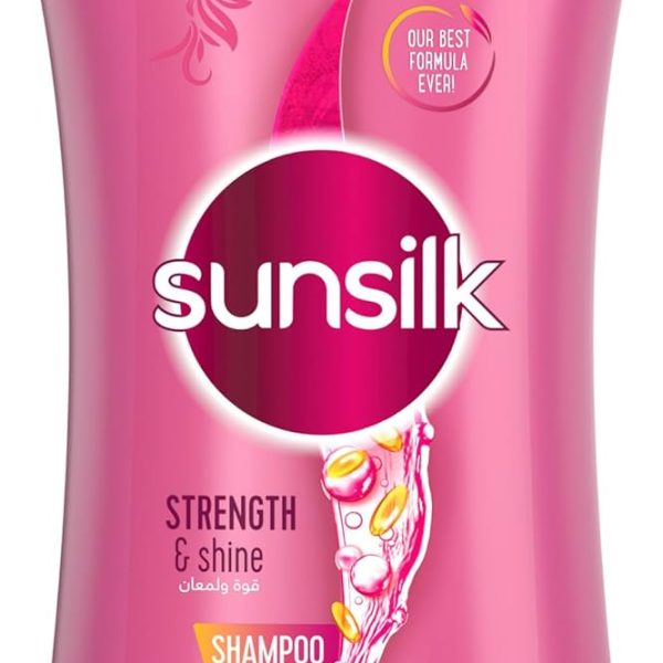 SUNSILK Shampoo, Hair Care For Weak & Dull Hair, Strength & Shine With Provitamin B5, Argenine & Coconut Oil, 1000ml