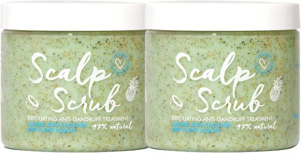 Umberto Giannini Scalp Scrub, Vegan & Cruelty Free Exfoliating Anti-Dandruff Scalp Rescue Scrub, 250g, 2 pack