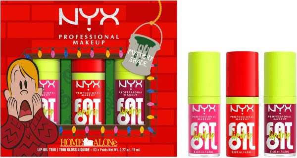 NYX PROFESSIONAL MAKEUP HOME ALONE FAT OIL LIP DRIP TRIO