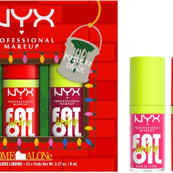 NYX PROFESSIONAL MAKEUP HOME ALONE FAT OIL LIP DRIP TRIO