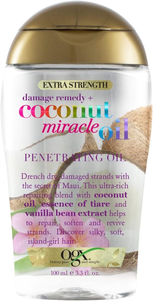 OGX Damage Remedy Coconut Miracle Oil Penetrating Oil, 3.3oz