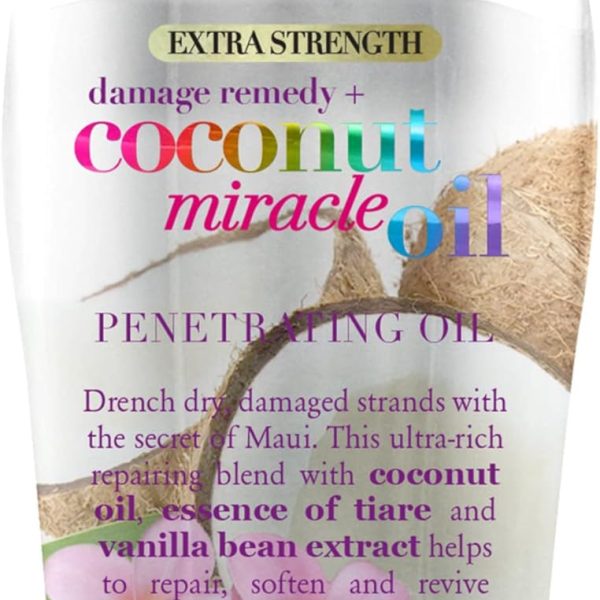 OGX Damage Remedy Coconut Miracle Oil Penetrating Oil, 3.3oz