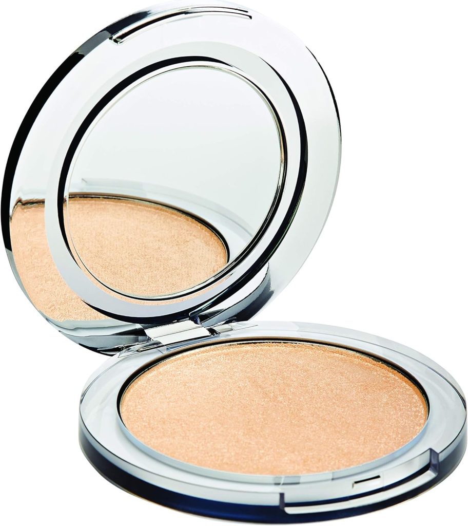 Pur Minerals PÜR Afterglow Highlighting Skin Perfecting Powder - Brightening Setting Powder For Highlight Face Makeup - Blush And Highlighter Palette - Powder Illuminator Highlighter, 0.2 oz