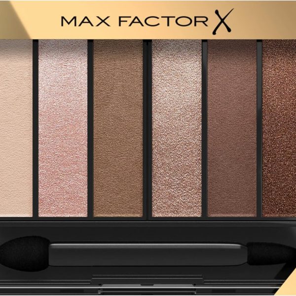 Max Factor Masterpiece Nude Palette - Contouring Eye Shadows – 8 Perfectly Paired Shades – Dual-Tip Applicator - 001 Cappuccino Nudes, 6.5 g