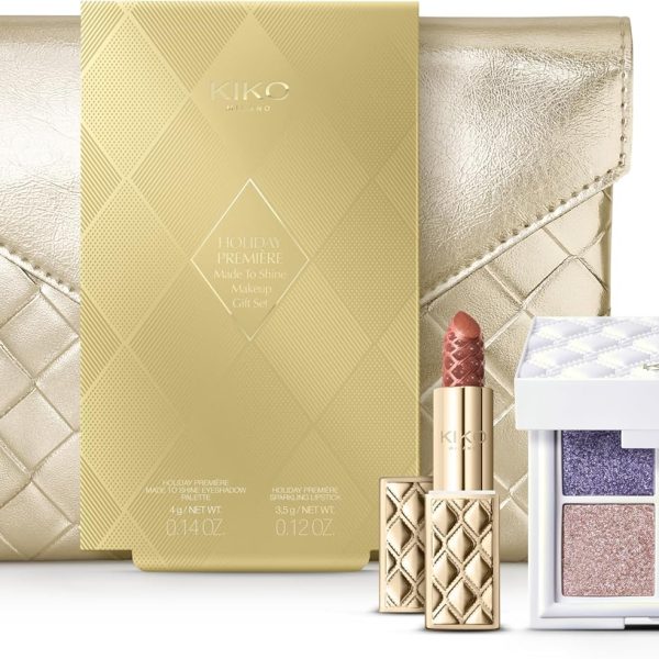 KIKO Milano Holiday Première Made To Shine Makeup Gift Set | Makeup Gift Set Including Eye Palette And Lipstick