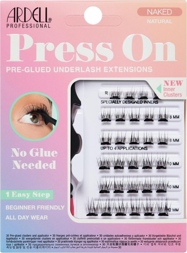 Ardell Naked Press On Pre Glued Underlash Extensions Natural