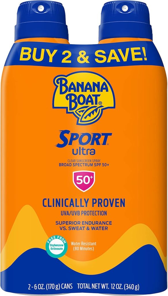 Banana Boat Sport Performance Ultramist Broad Spectrum Sunscreen Spray SPF