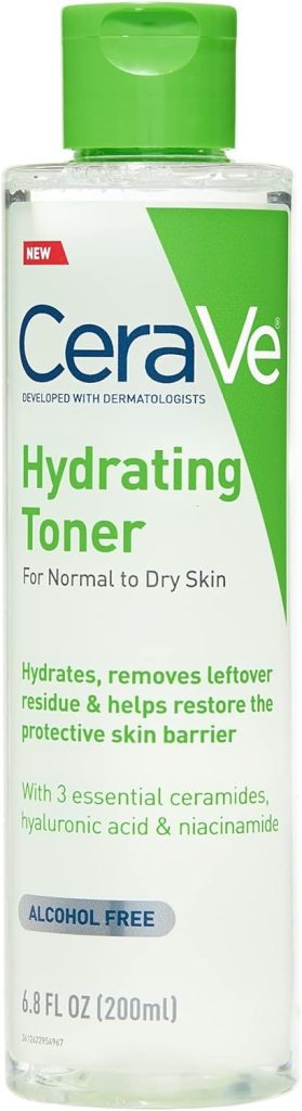 CeraVe Hydrating Toner for Face Non Alcoholic with Hyaluronic Acid Niacinamide