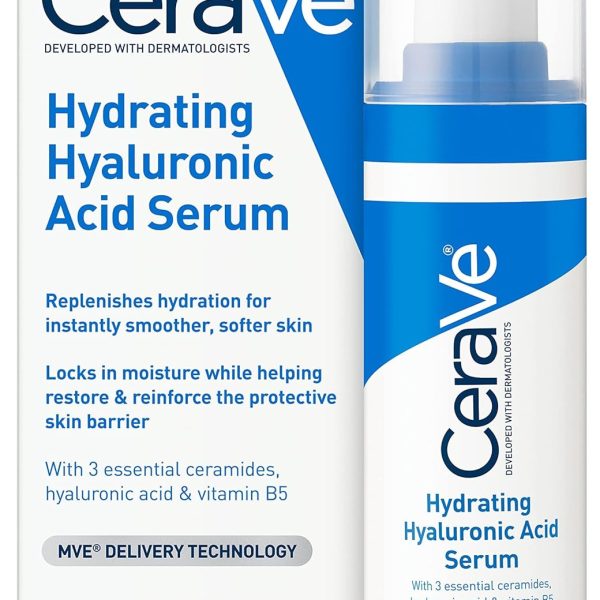 Cerave Hyaluronic Acid Serum for Face with Vitamin B5 and