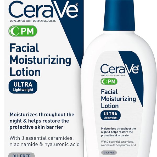 Cerave Pm Facial Moisturizing Lotion 3 Oz Multiplied With Derma