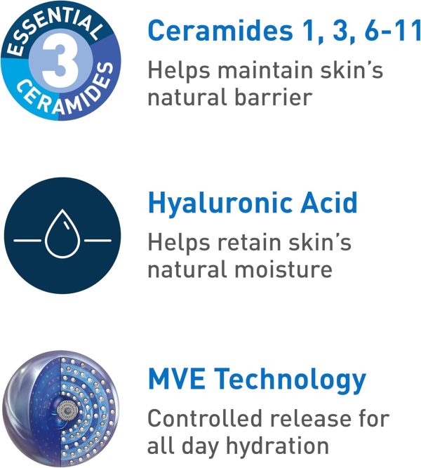 Cerave Pm Facial Moisturizing Lotion 3 Oz. Multiplied With Derma Roller 3 Fl Oz Pack Of 1