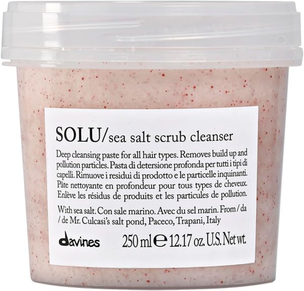 Davines Solu Sea Salt Scrub Cleanser 845 Fl Oz